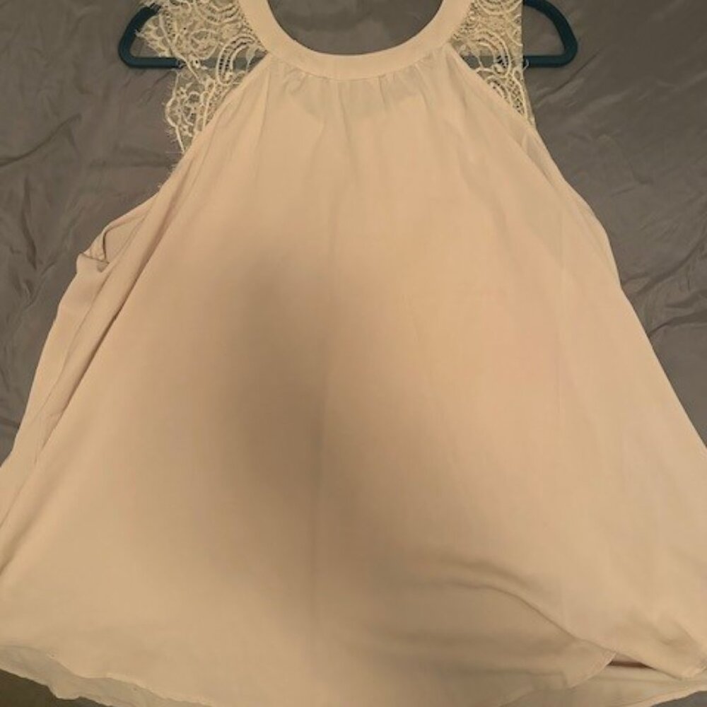 Torrid Cream Sleeveless Lacy Blouse size 1 (XL/XXL)